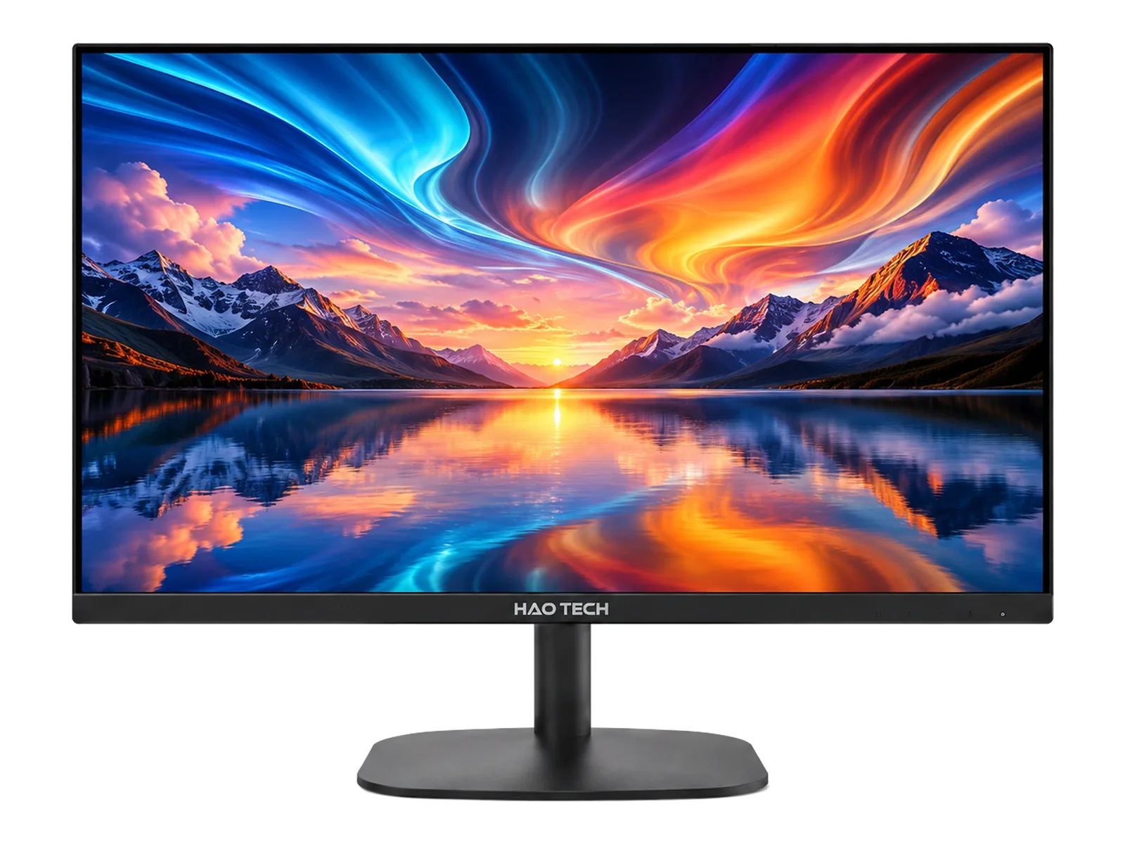 Monitor HAO TECH visto de frente y por detrás